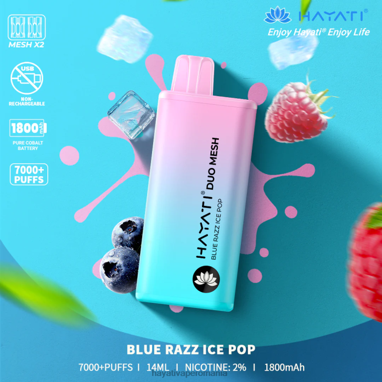 blue razz ice pop