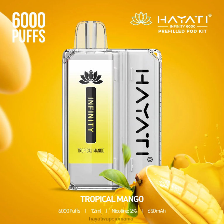 Hayati Infinity 6000 de truse de pod mango tropical BF68L163 Hayati Vape Romania