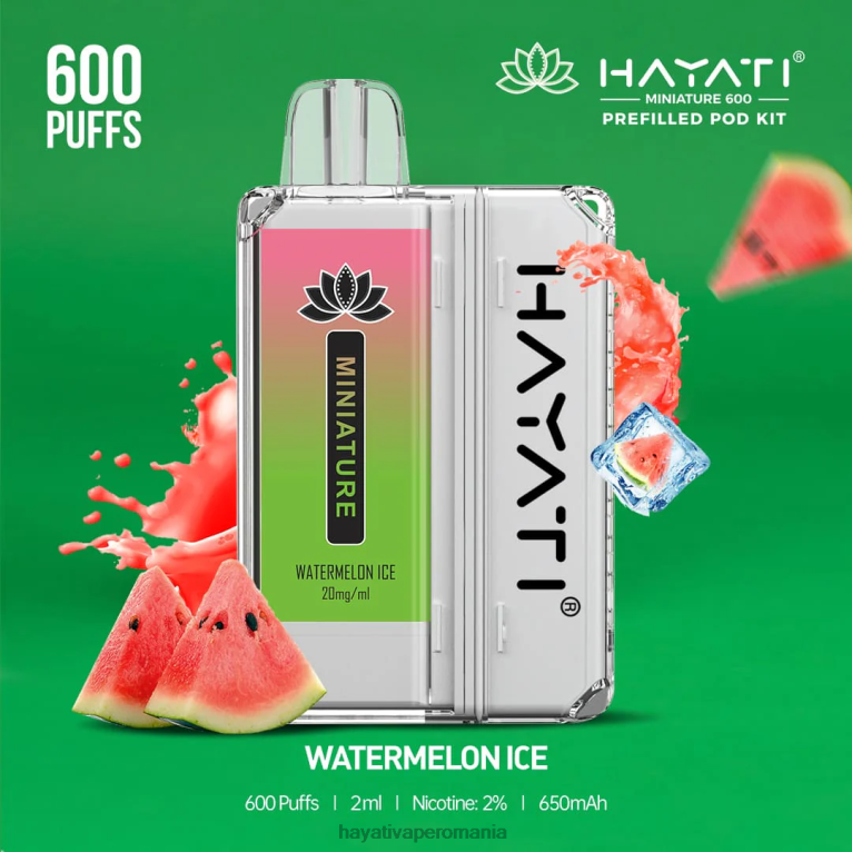 Hayati Miniature 600 de truse de pod gheata de pepene verde BF68L50 Hayati Vape Price