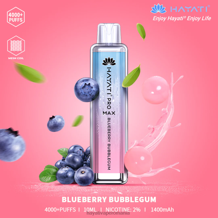 Hayati Pro Max de unică folosință gumă de afine BF68L137 Hayati Vape Company