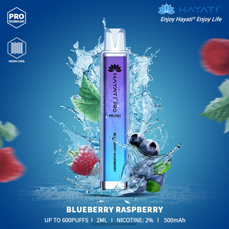 Hayati Pro Mini de unică folosință afine zmeura BF68L6 Hayati Flavour Vapes