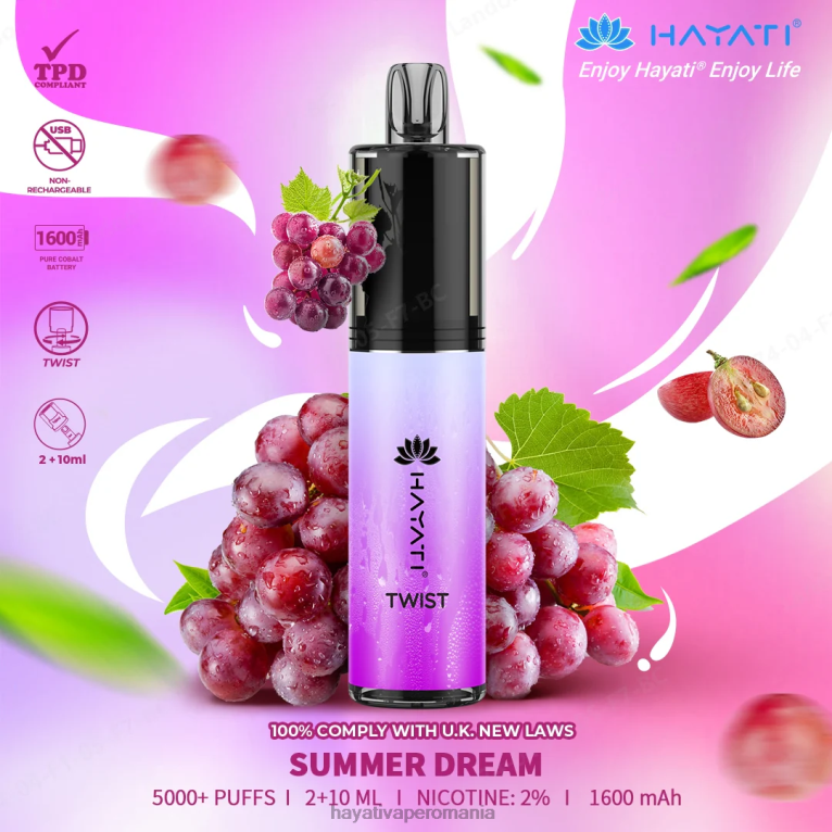 Hayati Twist de unică folosință vis de vară BF68L87 Hayati Vape Company