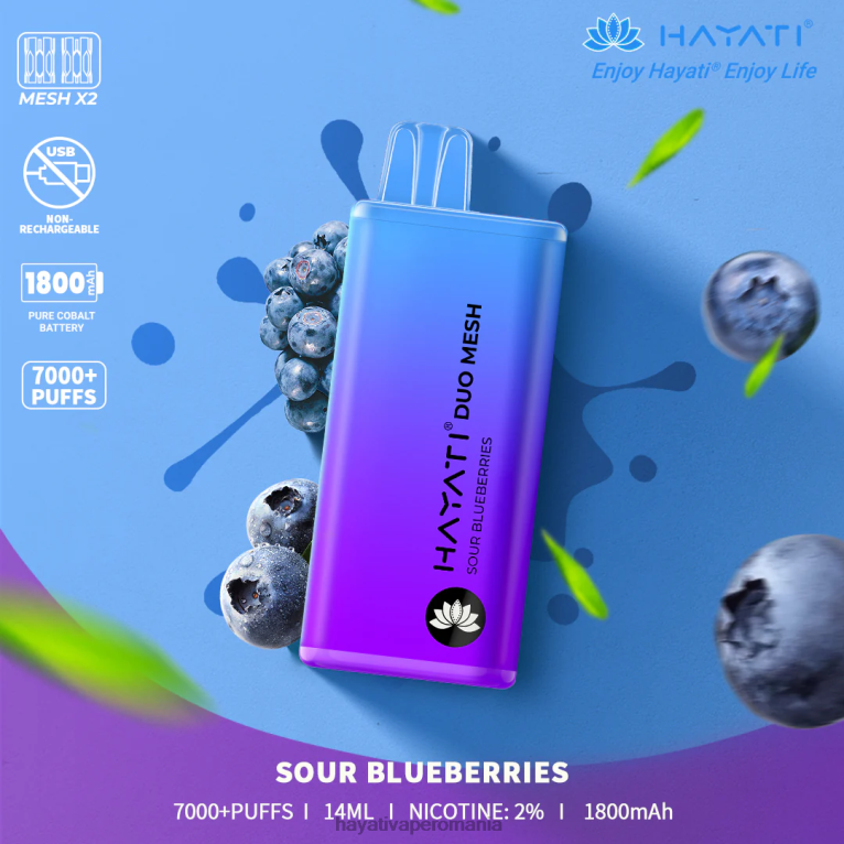 Hayati Duo Mesh de unică folosință afine acre BF68L189 Hayati Store Romania