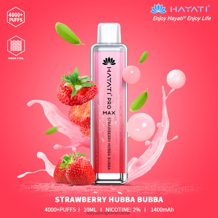 Hayati Pro Max de unică folosință căpșuni hubba bubba BF68L140 Hayati Vape Price