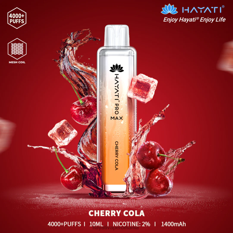 Hayati Pro Max de unică folosință cola cu cireșe BF68L100 Hayati Vape Price