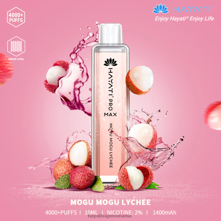 Hayati Pro Max de unică folosință mogu mogu lychee BF68L112 Hayati Bucharest