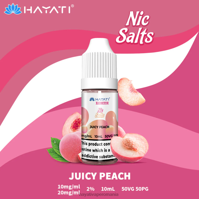 Hayati Pro Max săruri nic piersic suculent BF68L240 Hayati Vape Price